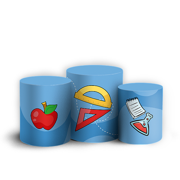 Trio Cilindro - Vuelta a Clases ES - Sublimado 3D