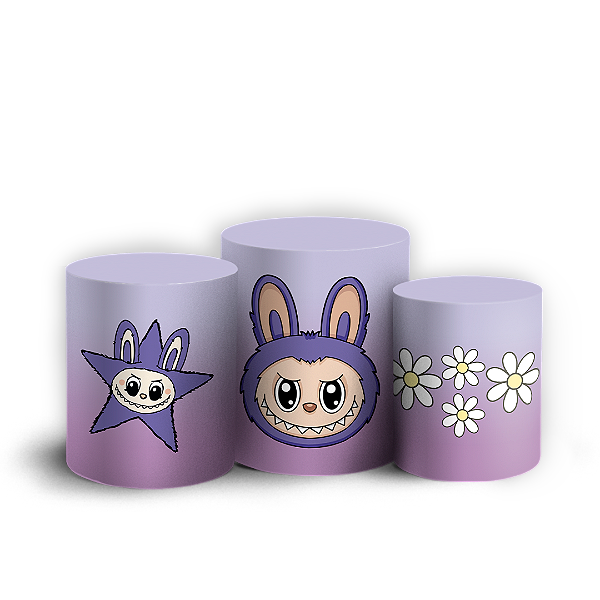 Trio Cilindro - Labubu - Sublimado 3D