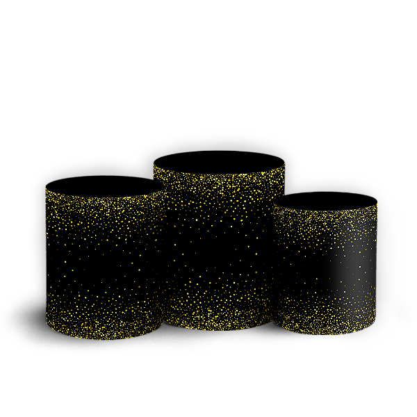 Trio Cilindro - Glitter Feliz Cumpleaños ES - Sublimado 3D