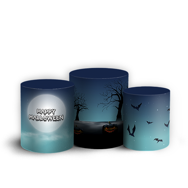 Trio Cilindro - Halloween - Sublimado 3D