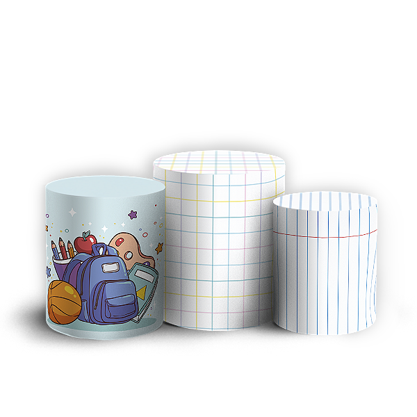 Trio Cilindro - De Vuelta a la Escuela ES - Sublimado 3D