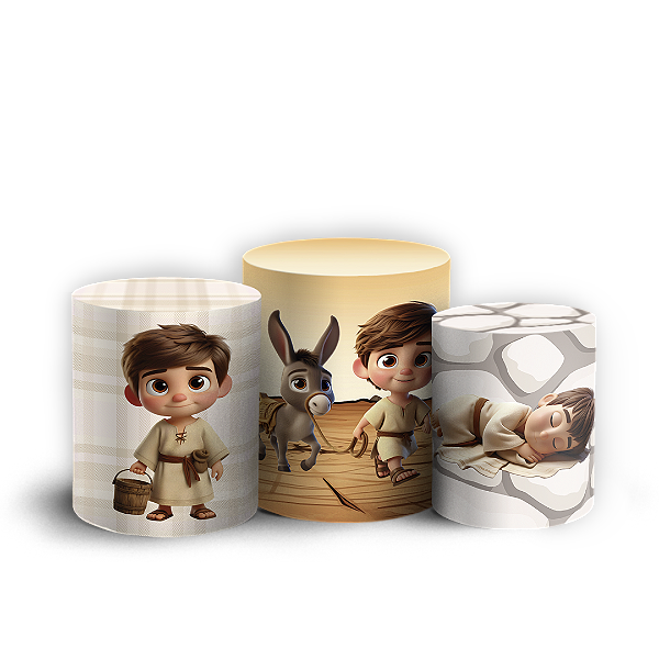 Trio Cilindro - Tu Es Pedro - Sublimado 3D