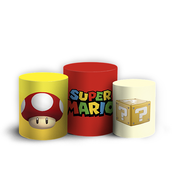 Trio Cilindro - Super Mario - Sublimado 3D
