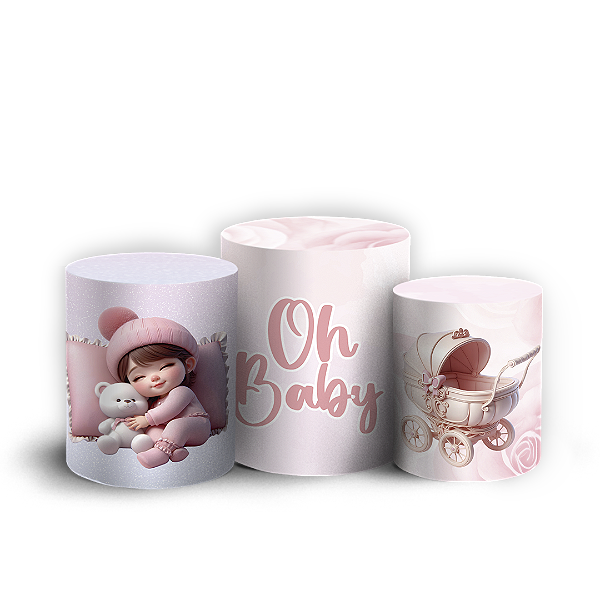 Trio Cilindro - Oh Baby - Sublimado 3D