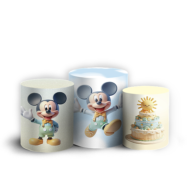 Trio Cilindro - Mickey - Sublimado 3D