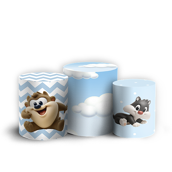 Trio Cilindro - Looney Tunes - Sublimado 3D