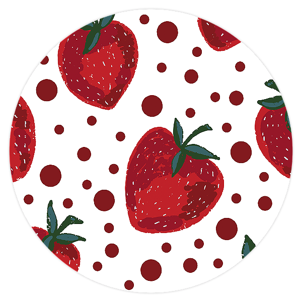 Mini Painel - Morango Do Amor - Sublimado 3D