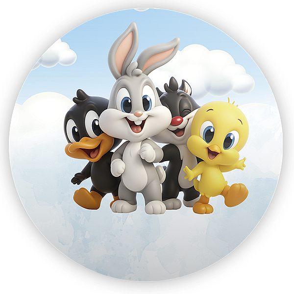 Painel Redondo - Looney Tunes - Sublimado 3D