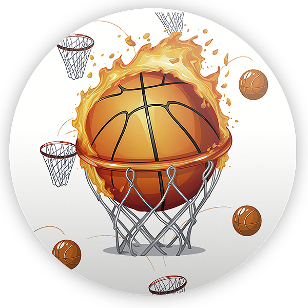 Painel Redondo - Basquete - Sublimado 3D