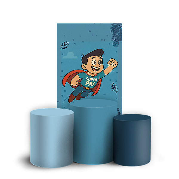 Faixa Lateral e Trio Cilindro Sublimado 3D Vest Facil - Dia dos Pais