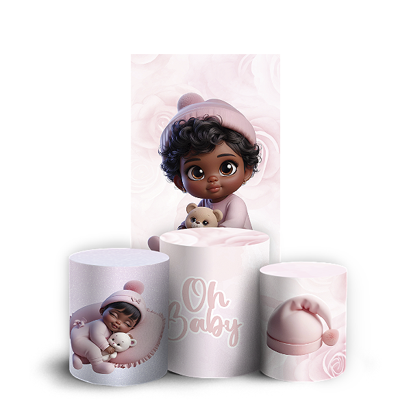 Faixa Lateral e Trio Cilindro Sublimado 3D Vest Facil - Oh Baby