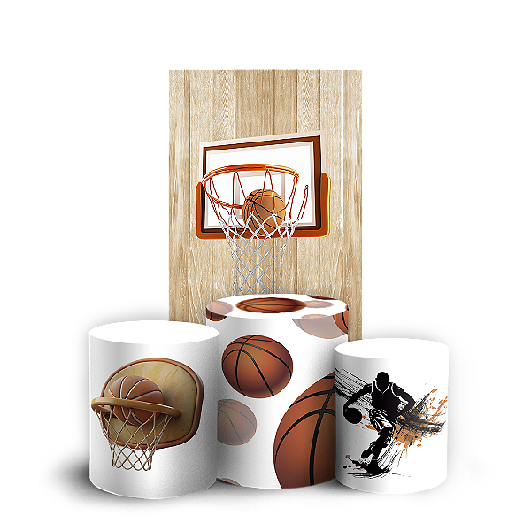 Faixa Lateral e Trio Cilindro Sublimado 3D Vest Facil - Basquete