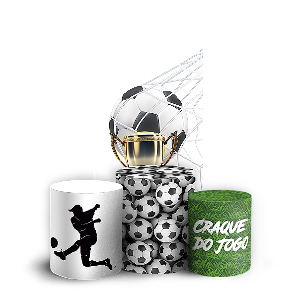 Faixa Lateral e Trio Cilindro Sublimado 3D Vest Facil - Futebol