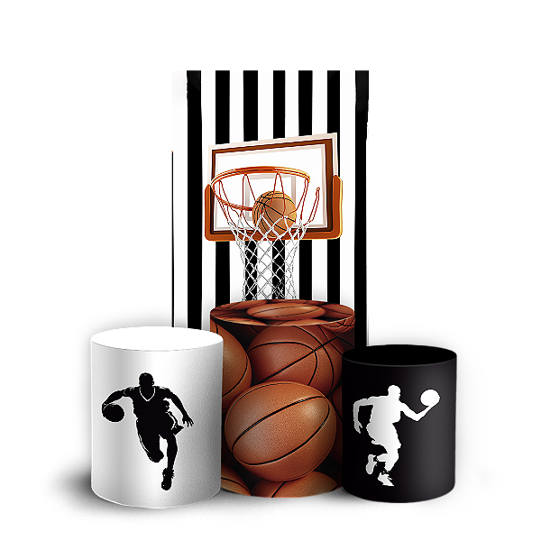 Faixa Lateral e Trio Cilindro Sublimado 3D Vest Facil - Basquete