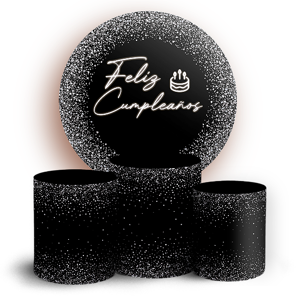 KIT Redondo e Trio - Feliz Cumpleaños ES - Sublimado 3D