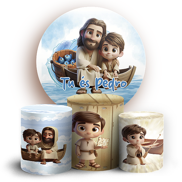 KIT Redondo e Trio - Tu Es Pedro - Sublimado 3D