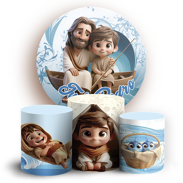 KIT Redondo e Trio - Tu Es Pedro - Sublimado 3D