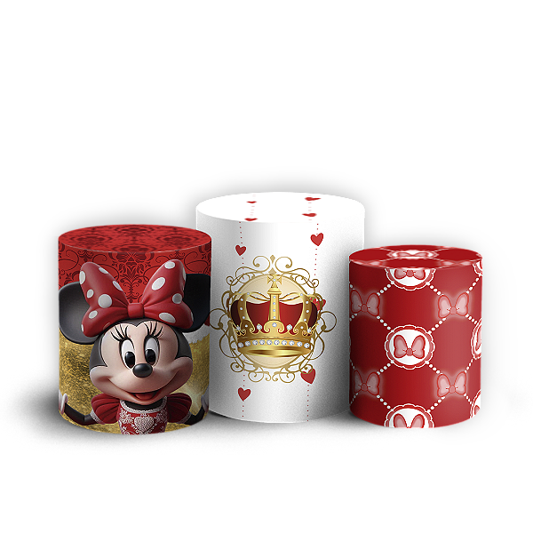 Trio Cilindro - Minnie - Sublimado 3D