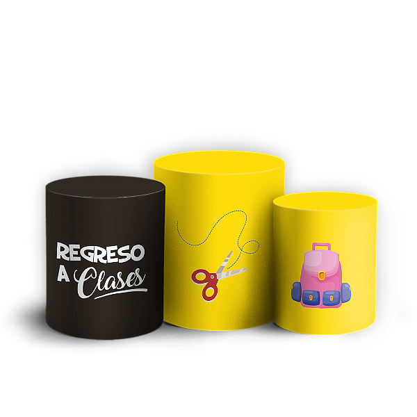 Trio Cilindro - Regreso a Clases ES - Sublimado 3D