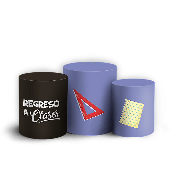 Trio Cilindro - Regreso a Clases ES - Sublimado 3D