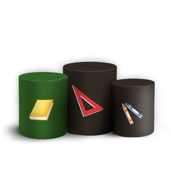 Trio Cilindro - Regreso a Clases ES - Sublimado 3D