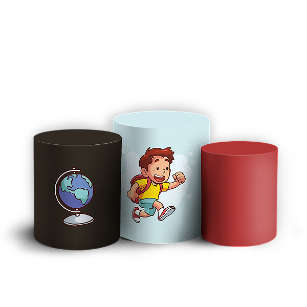 Trio Cilindro - Regreso a Clases ES - Sublimado 3D