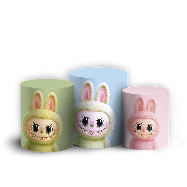 Trio Cilindro - Labubu - Sublimado 3D