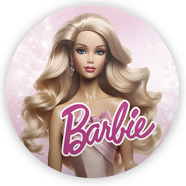 Painel Redondo - Barbie - Sublimado 3D