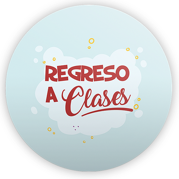 Painel Redondo - Regreso a Clases ES - Sublimado 3D