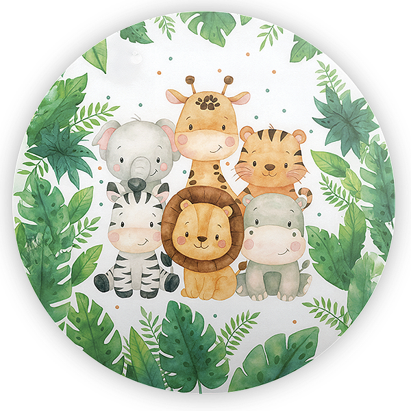 Painel Redondo - Safari - Sublimado 3D