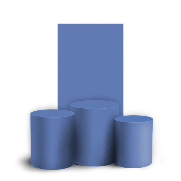 Faixa Lateral e Trio Cilindro Sublimado 3D Vest Facil - Cor Lisa Azul 35H 27V