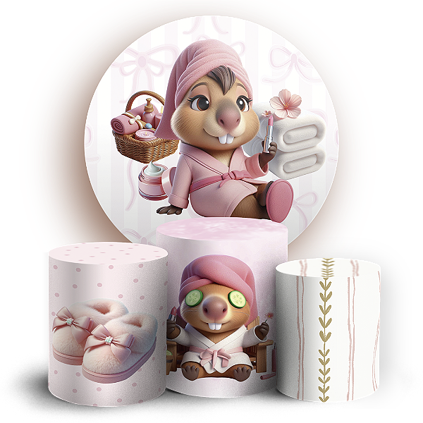 KIT Redondo e Trio - Capivara - Sublimado 3D