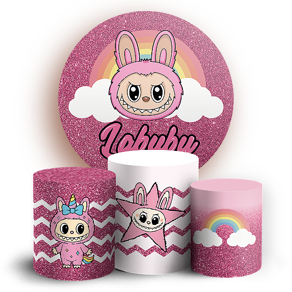 KIT Redondo e Trio - Labubu - Sublimado 3D