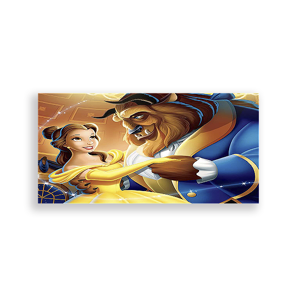 Painel Retangular - A Bela E A Fera - Sublimado 3D