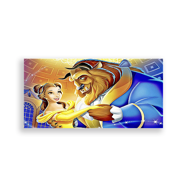 Painel Retangular - A Bela E A Fera - Sublimado 3D