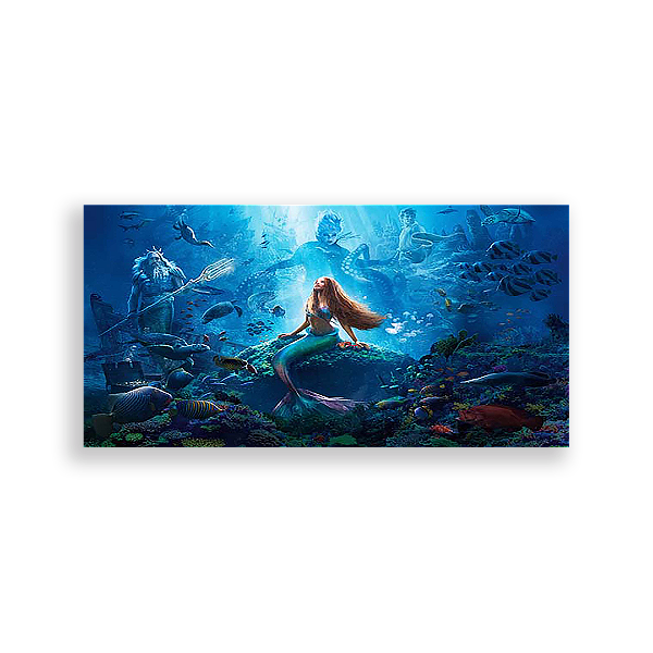 Painel Retangular - A Pequena Sereia - Sublimado 3D