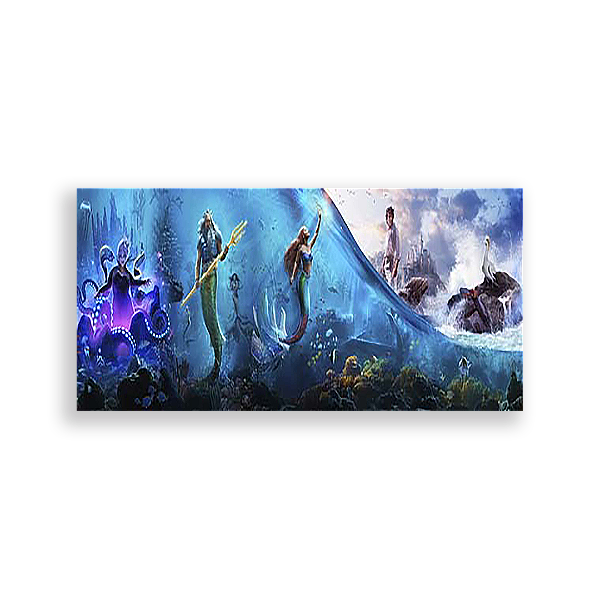 Painel Retangular - A Pequena Sereia - Sublimado 3D