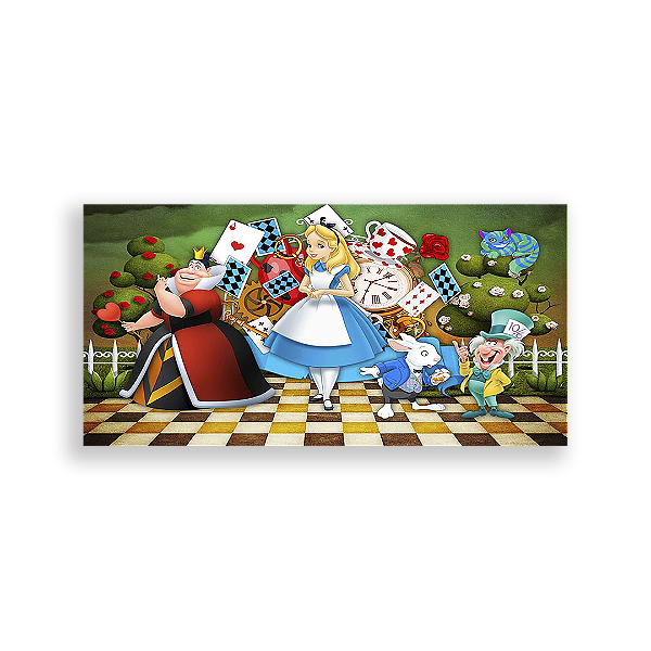 Capa Painel Retangular Sublimado - Alice