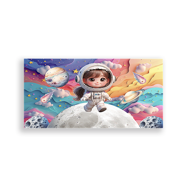 Painel Retangular - Astronauta - Sublimado 3D