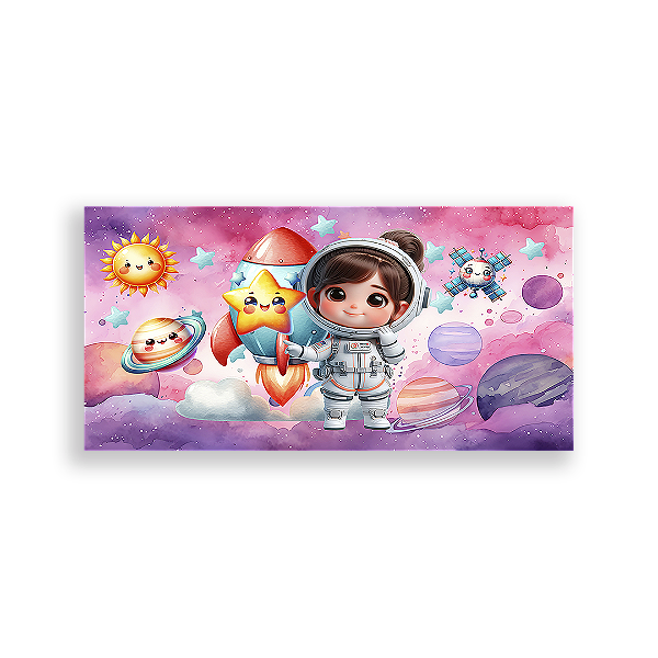 Painel Retangular - Astronauta - Sublimado 3D