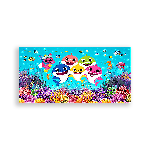 Painel Retangular - Baby Shark - Sublimado 3D
