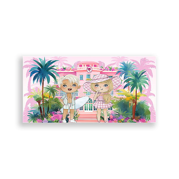 Painel Retangular - Barbie - Sublimado 3D