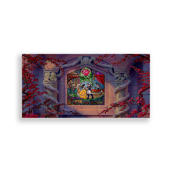 Painel Retangular - Bela E A Fera - Sublimado 3D