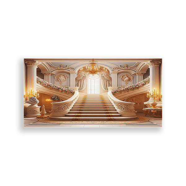 Painel Retangular - Bela E A Fera - Sublimado 3D