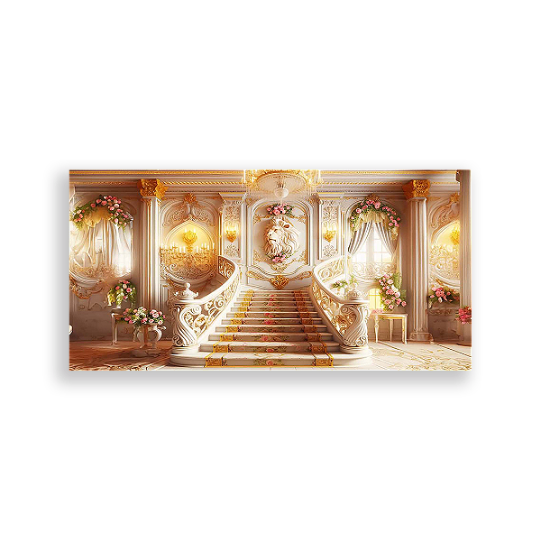 Painel Retangular - Bela E A Fera - Sublimado 3D