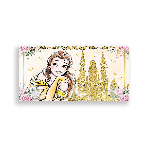 Painel Retangular - Bela E A Fera - Sublimado 3D