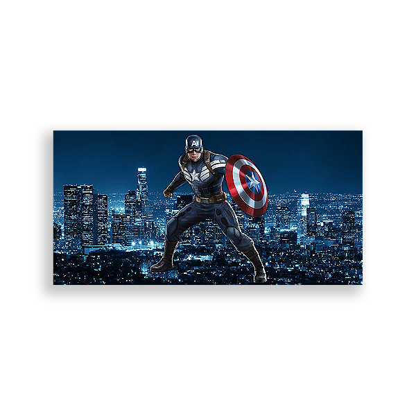Painel Retangular - Capitão América - Sublimado 3D
