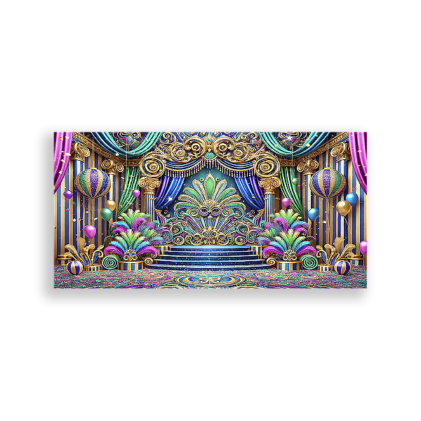 Painel Retangular - Carnaval - Sublimado 3D
