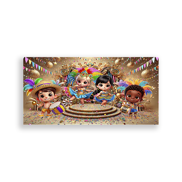 Painel Retangular - Carnaval - Sublimado 3D