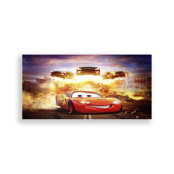 Painel Retangular - Cars Disney - Sublimado 3D